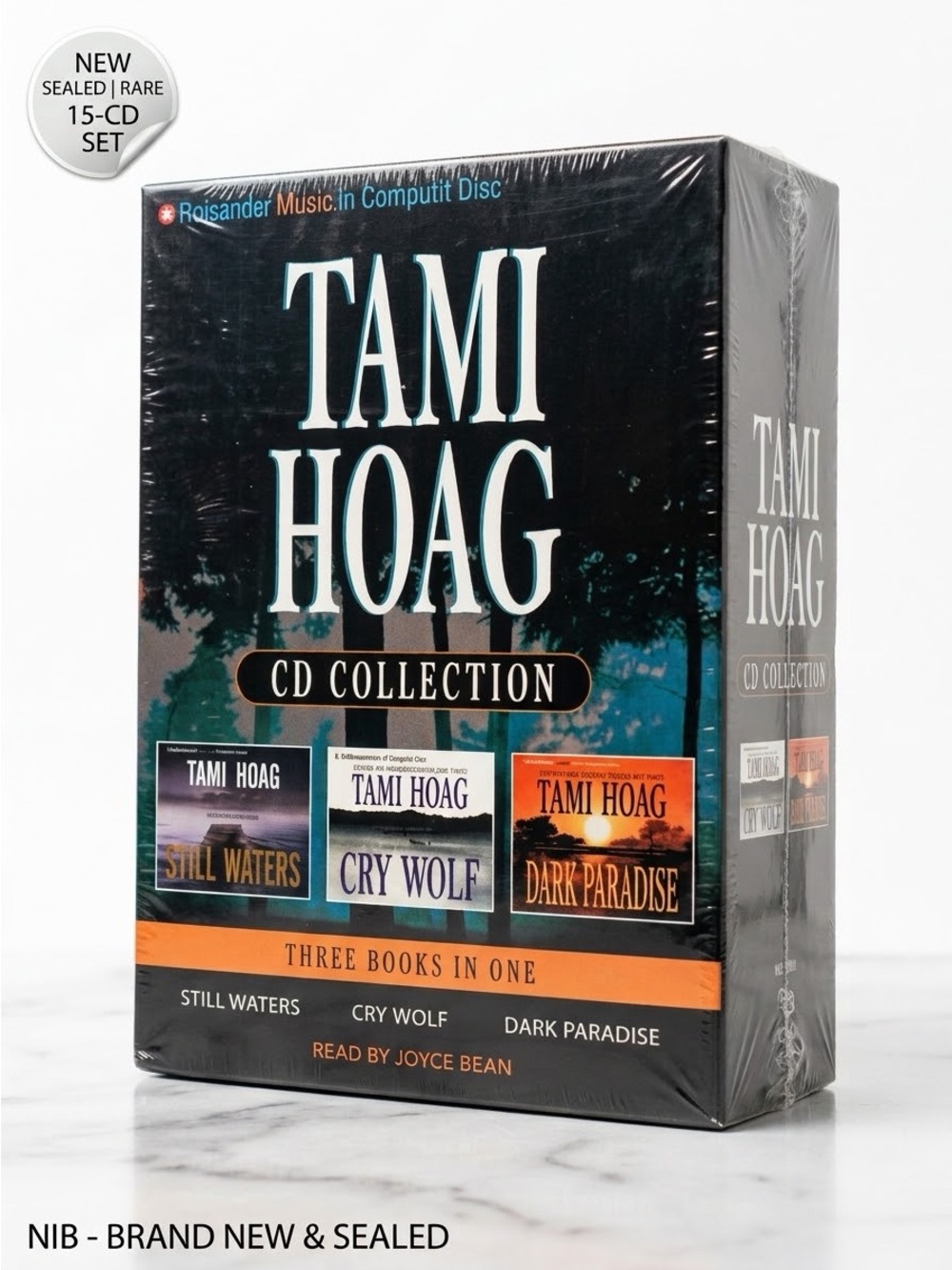 NIB Tami Hoag CD Collection Audiobook Boxset Still Waters Cry Wolf Dark Paradise